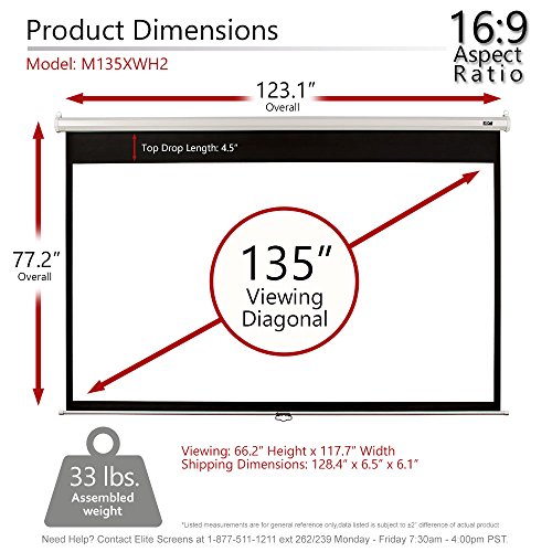Elite-Screens-Manual-135-inch-169-Pull-Down-Projection-Manual-Projector-Screen-with-Auto-Lock-M135XWH2