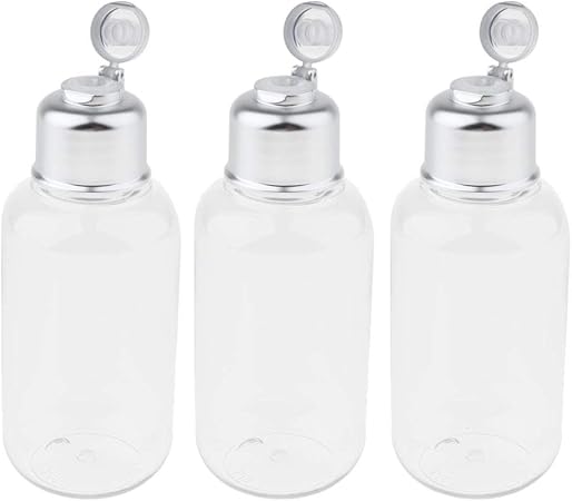 Amazon 詰め替え容器 ふた付き 化粧品の瓶 ポンプボトル 詰め替えボトル 空 シャンプーボトル 3個セット 100ミリリットル Cuticate コスメ用詰替え容器 通販