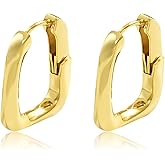 14K Gold Plated Stud Earrings for Women Hypoallergenic Lightweight Zircon Earrings Jewelry for Gifts
