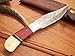 DKC Knives (15 5/18) DKC-720 RED BIRD Damascus Steel Bowie Hunting Handmade Knife Fixed Blade 8.9 oz 9