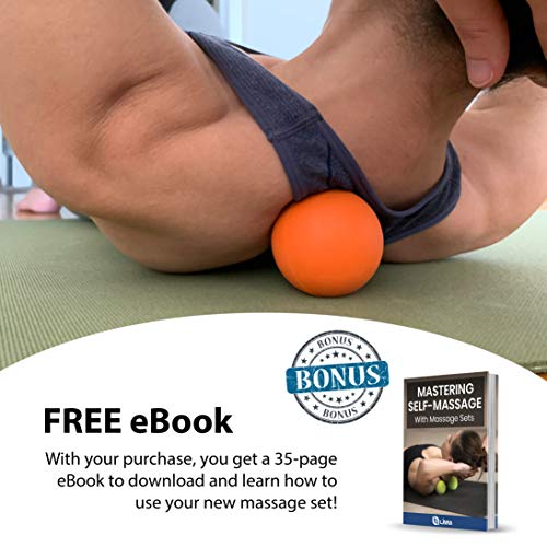 Limm Lacrosse Ball and Roller - Massage Ball & Deep Tissue Roller for Trigger Point Therapy and Myofascial Release, Plantar Fasciitis, Foot, Back, Shoulder & Neck Pain Relief - Includes Free Carry Bag