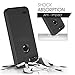 ZTE Blade Z Max Case, ZTE Sequoia Case, JATEM Brushed Metal Hybrid Dual Layer [Slim Fit] Cover + HD Screen Protector (Black/Black)