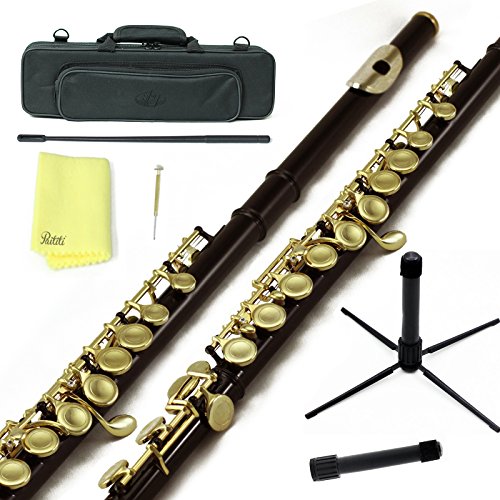 image for Sky Music Sky C Flute with Lightweight Case, Cleaning Rod, Cloth, Join