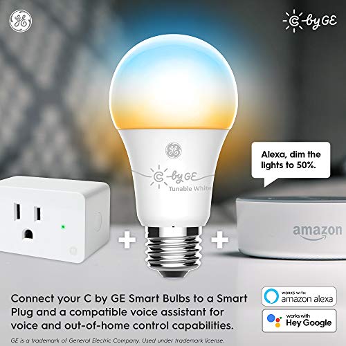 GE CYNC Smart Light Bulbs, Bluetooth Enabled, Tunable White, Alexa and