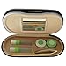Evelots® Glasses & Contacts Case, Contact Lens Hard Case Assorted Colors, Silver