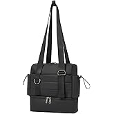 Small Gym Bag for Women,Mini Gym Duffle Bag with Independent Compartment Lightweight Gym Tote Bag Sport Duffle Bag for Travel Workout Dance Yoga-Black
