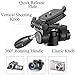 MACTREM M-PT55-Bk PT55 Travel Camera Tripod Lightweight Aluminum for DSLR SLR Canon Nikon Sony Olympus DV with Carry Bag -11 Lbs(5Kg) Load (Blue)