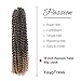 ROSDINA Passion Twist Hair - 18 Inch 6 Packs Ombre Blonde Long Bohemian Hair For Passion Twist Crochet Hair Butterfly Locs, Synthetic Braiding Hair Extensions (18 Inch,T27-6P)