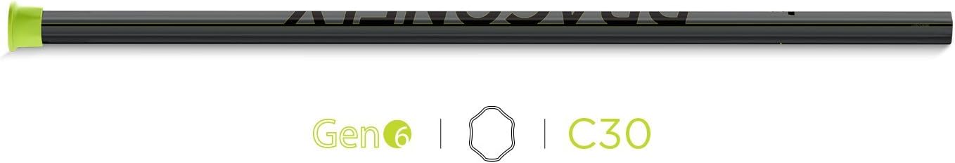Epoch Lacrosse 6th Generation Dragonfly Attack/Midfield Shaft | Carbon Fiber | Concave Geometry | C30 Flex IQ 9 | Reload & Torque Box Technology