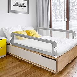 BABY JOY Double Sided Bed Rail Guard, 2 Pack, Extra