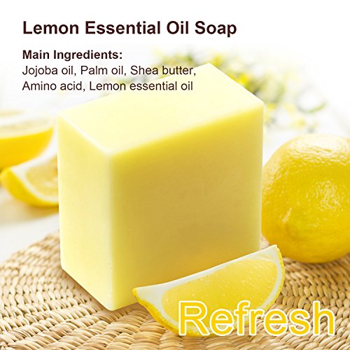 image for C&F Home Organic Soap Bar Gift Set with Free Foaming Net, 4 x 100g Ric