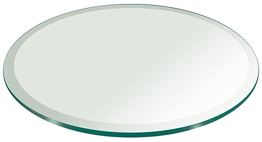 Fab Glass And Mirror 29 Inch Round Glass Table Top 1 2 Thick Tempered Beveled Edge By Amazon De Gewerbe Industrie Wissenschaft