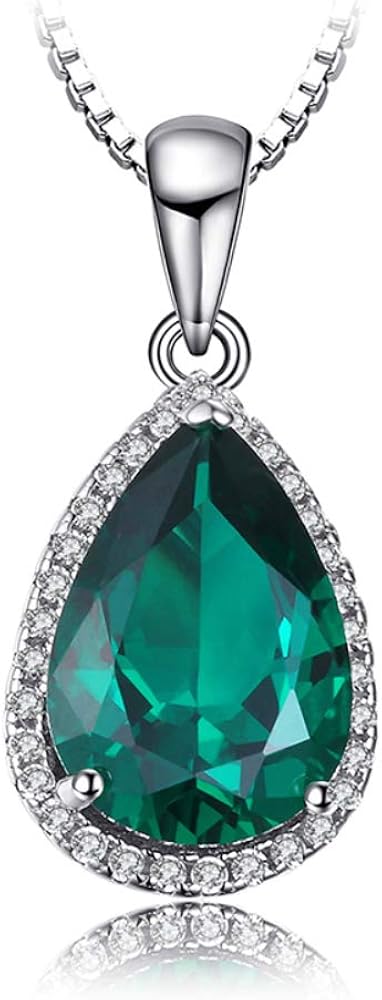 VERA NOVA JEWELRY Statuesque 3.74Ct Green Synthetic ...