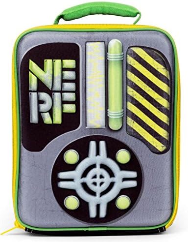 Nerf Rectangular Lunch Box Yellow and Green