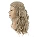yuehong Long Curly Blonde Men Thor Endgame Wig Superhero Cosplay Costume Hair Heat Resistant Synthetic Fibers Fluffy Durable Breathable Wig