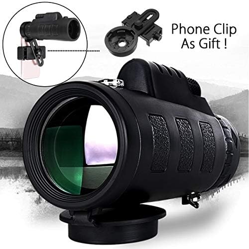 CEUTA®,Panda Camera Lens Monocular Telescope- Mobile Lens 40x60 hd Monocular Telescope with Mini Tripod and Mobile Camera Clip for All Mobile Phones