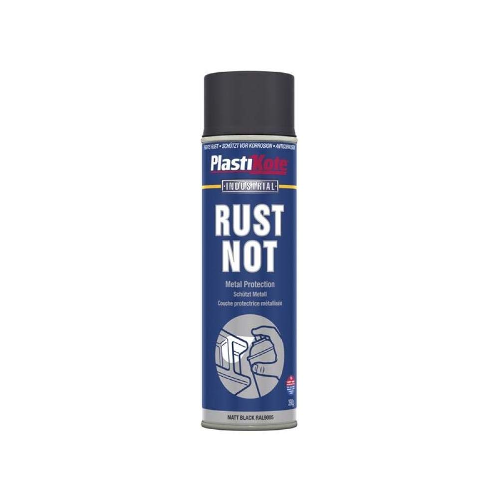 Plasti-kote 784 500ml Rust Not - Matt Black