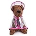 Topsung Waterproof Puppy Raincoat Pink Transparent Pet Rainwear Clothes for Small Dogs/Cats, Size M