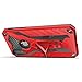 Zizo Static Cover - Case for iPhone Xs Max + Military Grade Drop Tested + Built in Kickstand (Red/Black)
