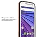 Droid Maxx 2 Case, 2-Piece Style Hybrid Shockproof Hard Case Cover + Circle(TM) Stylus Touch Screen Pen And Screen Protector-Rose Gold
