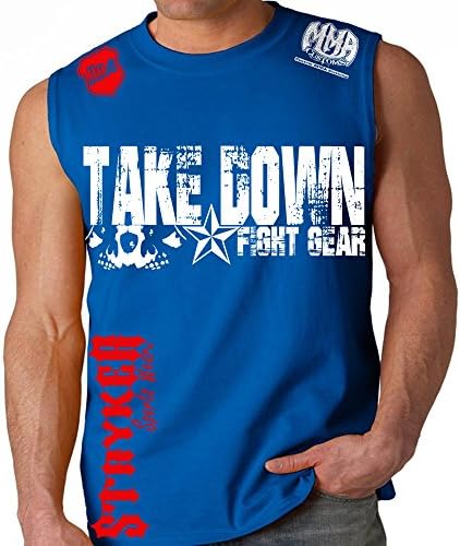 Stryker Fight Gear Skull Star Muscle Sleeveless Shirt Top Tapout MMA UFC Tank