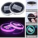 BALMOST LED Car Cup Holder Pad Lights, Luminescent Cup Mat, Bottle Drinks Coaster with 7 Colors Changing USB Charging Mat, Interior Atmosphere Lamp Decoration Light for Car