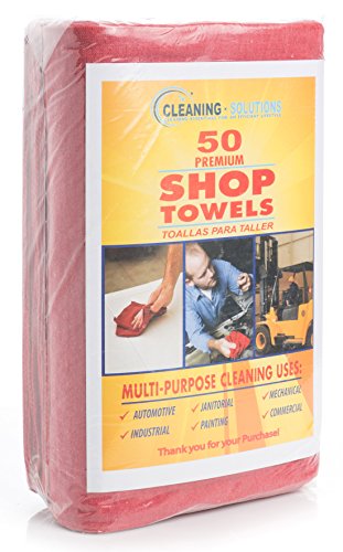 image for Simpli-Magic Cleaning Solutions Shop Towels (Pack of 50) 12” X 14”