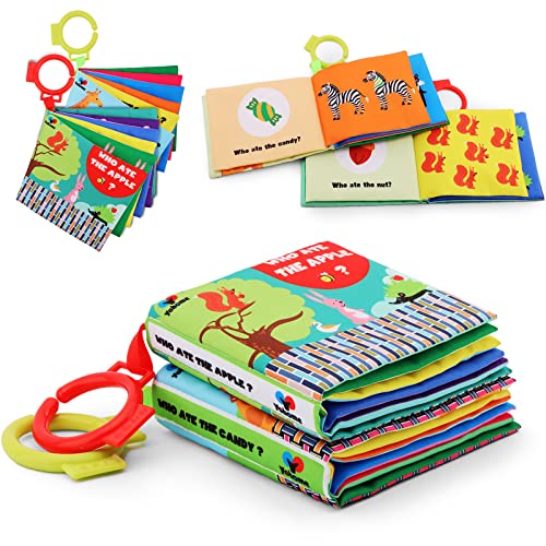 Yohome Black and White High Contrast Soft Cloth Book for Baby Infant