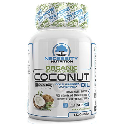 Coconut oil organic extra virgin 132 softgel/capsules/p…