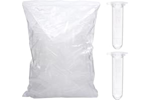 zoomto 2ml Microcentrifuge Tubes 1000PCS,Centrifuge Tubes with Attached Lid,Clear Round Micro Centrifuge Small Sample Bottle Vials Container for Lab,Plastic Lab Snap Tubes,[2ml, 2 Bag Packs,1000PCS]
