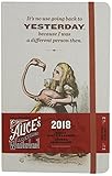 Moleskine Alice in Wonderland 2018 Daily Diary / Planner, Large, Almond White by