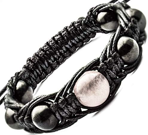 Wallystone Gems Arachne Bracelet Shungite Natural Shungites and Gemstone Beads
