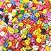 Mixed 6mm Mini Tiny Buttons Heart Flower Star Resin Round Sewing Doll Clothes Button Embellishments Scrapbook Cardmaking Pack of 1000
