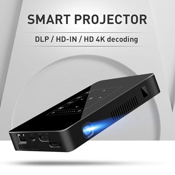 Mini proyector portátil, WiFi 2.4 G/5G Bluetooth 4K HD proyector ...