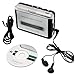 ETvalley Portable Cassette Recorder to USB MP3 Converter Tape-to-MP3 Player Converter -Tape Player--No Drivers Needed-Adding Headphones Color Grey