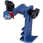 POWERTEC Adjustable Swing Flip Stop with 5/16"-18 T-Bolt for Universal T-Track Fence &ndash; Fits 2-1/4" to 3-1/2" High Fences, Ideal for Miter Saws, Router Tables, Band Saw Fences, and More (72123)