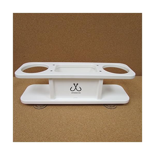 Two-Beverage-Cup-Holder-w-Storage-Box-Catch-All-APF-Marine Two-Beverage-Cup-Holder-w-Storage-Box-Catch-All-APF-Marine