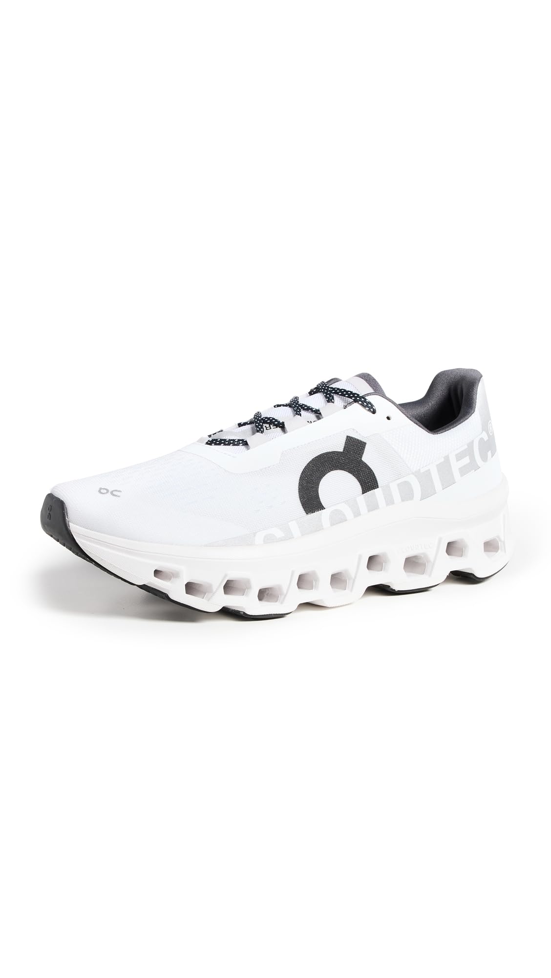 On Men's Cloudmonster Sneakers, All White, 11.5 Medium US Image