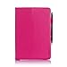 ProCase Universal 360 Rotating Stand Folio Case Cover for 7-8 inch Tablet Dragon Touch, Chromo Inc, ProntoTec, NeuTab, Nextbook, Tagital, Alldaymall, iRulu, RCA, iView Android Tablet (Pink, Magenta)