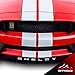 XPLORE OFFROAD - Shelby GT350 | Front Splitter Lip Spoiler Letters | 2015-2018 | Reflective White