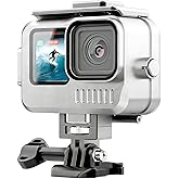 KETOPKIN Aluminum Alloy Waterproof Case for GoPro Hero13/Hero12/Hero11/Hero10/Hero9 Black,40M/131FT Underwater Diving Housing Protective Shell for Hero13/12/11/10/9 Black Camera Accessories