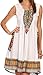 Sakkas Zulla Mid-Length Adjustable Tribal Floral Aztec Batik Tank Top Dress