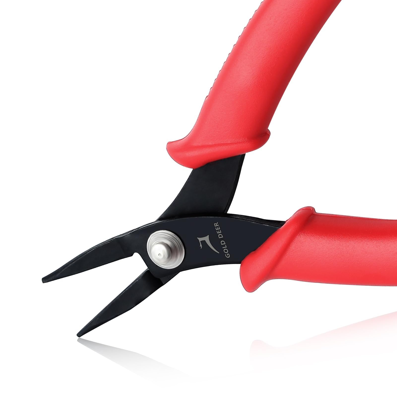 Gold DEE 5.5" Needle Nose Pliers Mini Chain Nose Pliers Short-Nose Pliers Micro Precision Pliers Flat Smooth Jaws Mini Jewelry Pliers Jewellery Making Tool for Bending Wire Open and Close Jump Rings