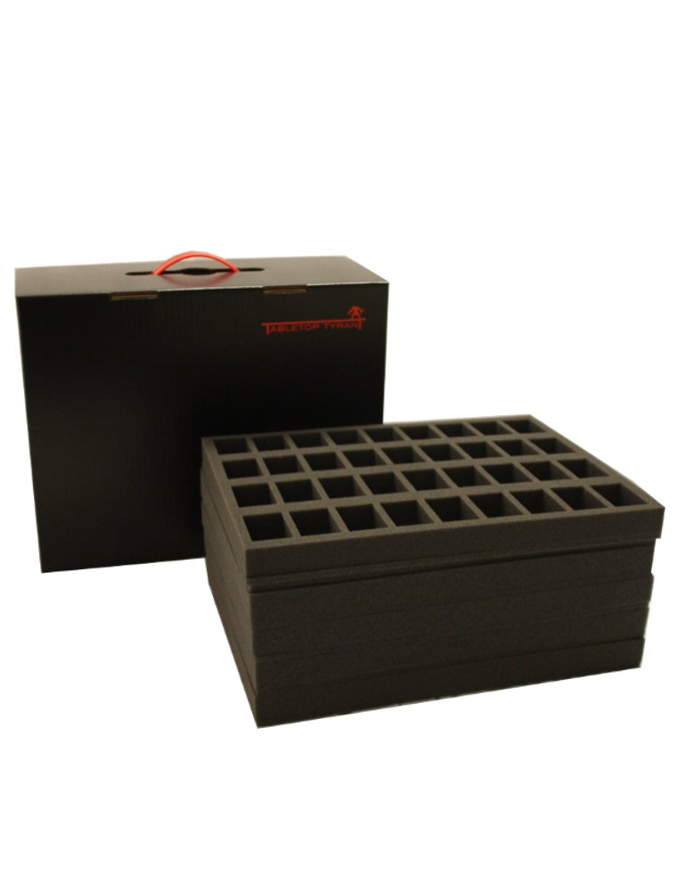 Tabletop Tyrant Defender Figure and Storage Case inc Foam Holds 144 Models (35 mm Standard Infantry)