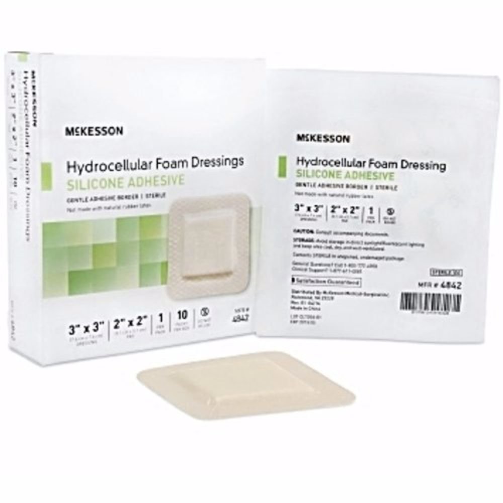 McKesson Hydrocellular Foam Dressing Silicone Adhesive