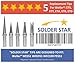 Best Weller ET Solder Tips Replacement Set - 5 Extra Long Life Soldering Iron Tips (ETA ETT ETB ETS ETD) - For WES51 WESD51 WCC100 PES51 WE1010NA EC1201A EC2000
