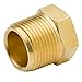Boeray 2pcs 1/2 Inch NPT Male to 1/4 Inch NPT Female Reducer Brass Pipe Hose Tube Fitting Reducing Hex Head Bushing Adapter Convert
