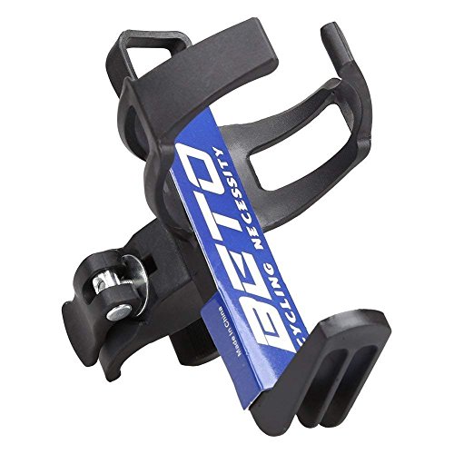 LIPROFE Adjustable Bike Water Bottle Holder Mountain Road Bicycle No Screw Bottle Cage Rack 360 Degree Rotating Adapter