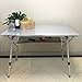 CampLand Aluminum Height Adjustable Folding Table Camping Outdoor Lightweight for Camping, Beach, Backyards, BBQ, Party and Picnic (Large)thumb 1