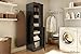 South Shore Morgan Narrow Storage Cabinet, Pure Black